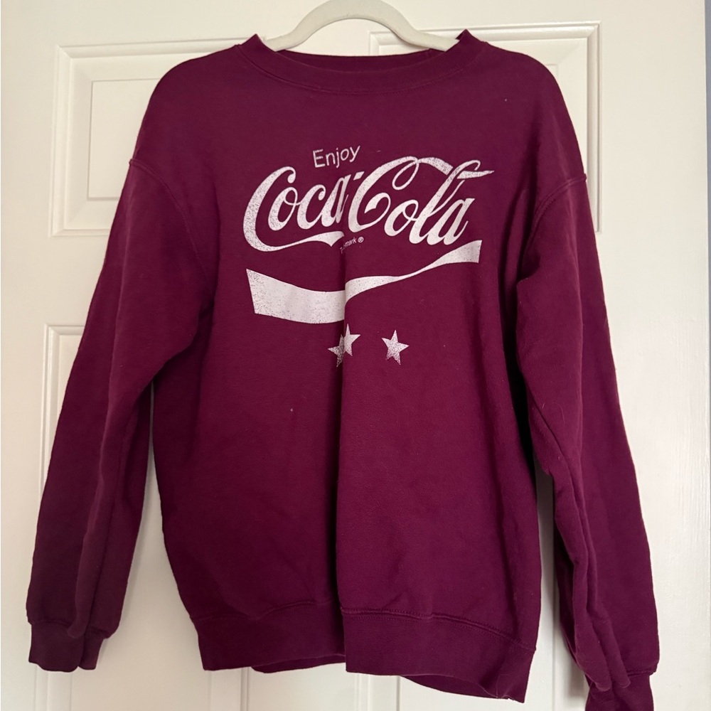 Coca-Cola Burgundy Tee with White Logo